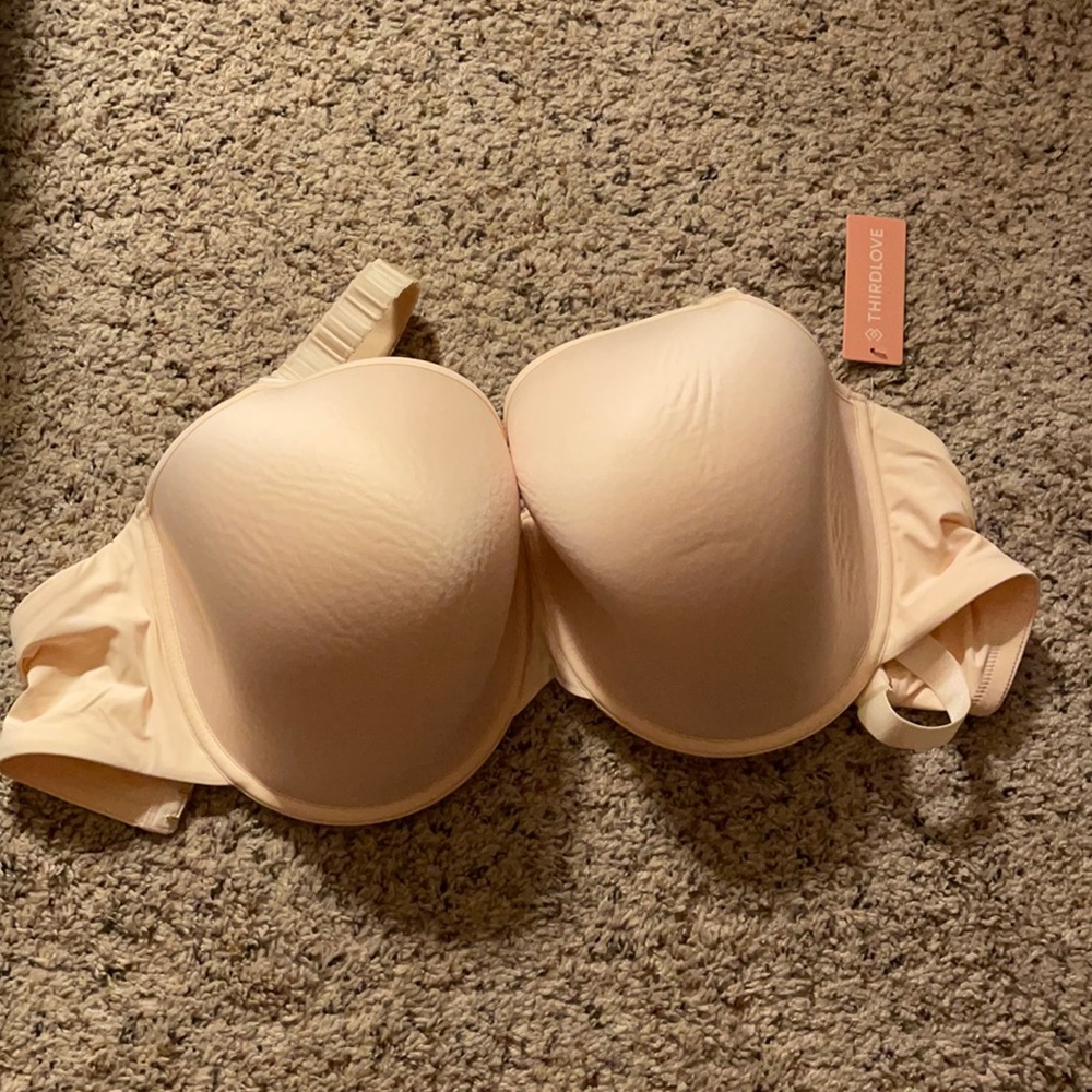 Third love 38H pink 24/7 classic t-shirt bra